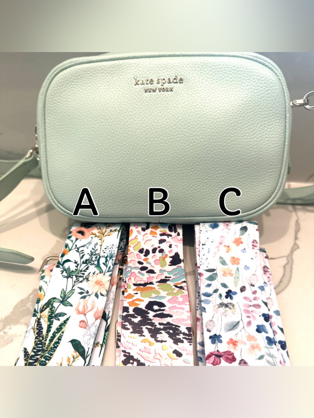 (FREE GUITAR STRAP)* Astrid Medium Camera Bag in Crystal Blue
